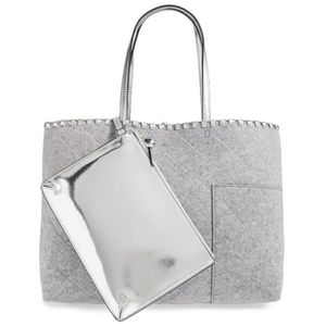 NWT Tory Burch Block T Felt Tote